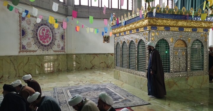 تصاویر/ مراسم تجدید عهد حوزویان با امام زمان(عج)