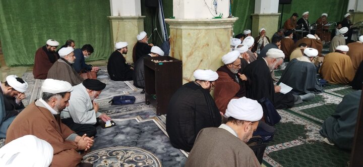 تصاویر/ مراسم تجدید عهد حوزویان با امام زمان(عج)