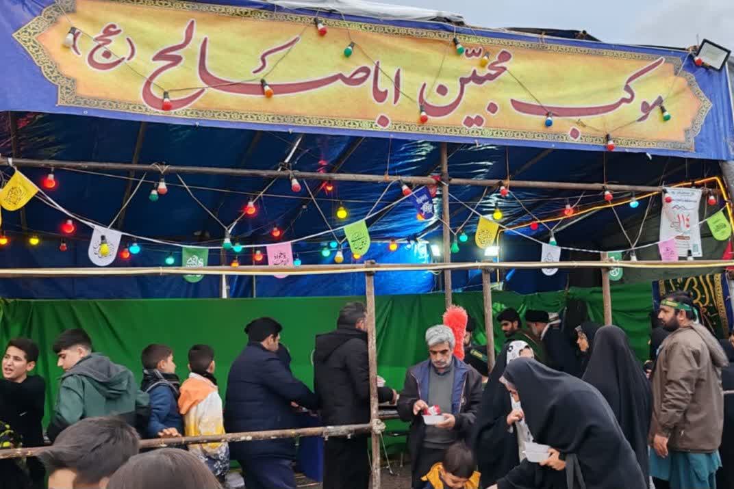 تصاویر / مسجد جمکران، قم المقدسہ میں جشنِ نیمۂ شعبان 2026ء کے موقع پر موکب محبین اباصالح (عج) کا انعقاد