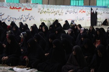 تصاویر/ آیین عبادی سیاسی نماز جمعه شهرستان دلگان