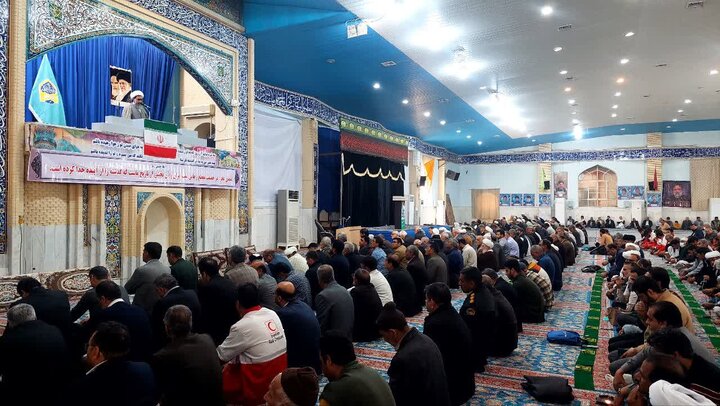 تصاویر/ آیین عبادی سیاسی نماز جمعه شهرستان زابل