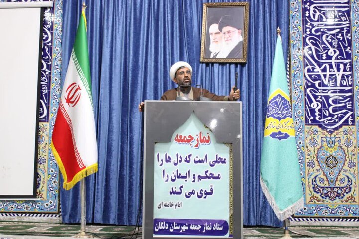 تصاویر/ آیین عبادی سیاسی نماز جمعه شهرستان دلگان