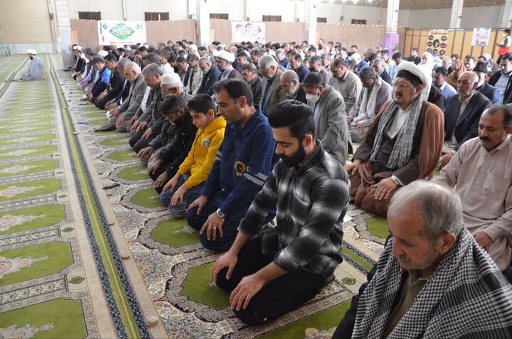 تصاویر/ آیین عبادی سیاسی نماز جمعه شهرستان زهک