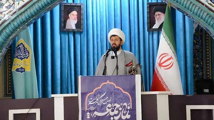 تصاویر/ آیین عبادی سیاسی نماز جمعه شهرستان زهک