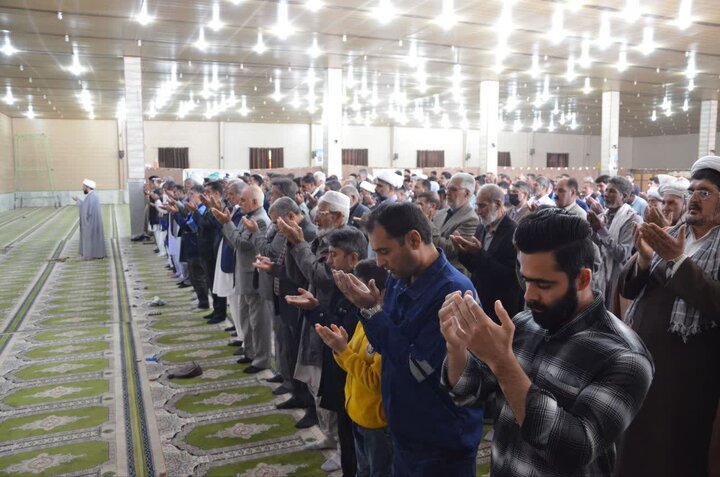 تصاویر/ آیین عبادی سیاسی نماز جمعه شهرستان زهک