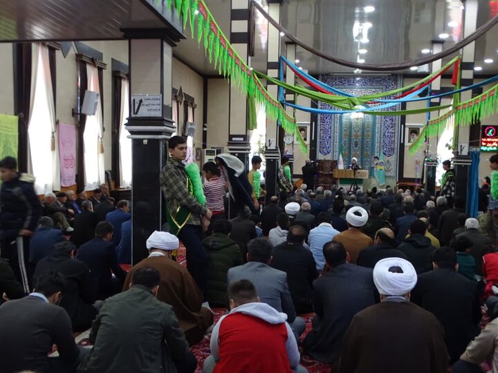 تصاویر/ آیین عبادی سیاسی نماز جمعه چهاربرج