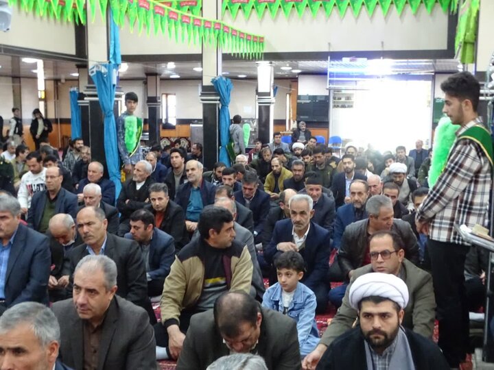 تصاویر/ آیین عبادی سیاسی نماز جمعه چهاربرج