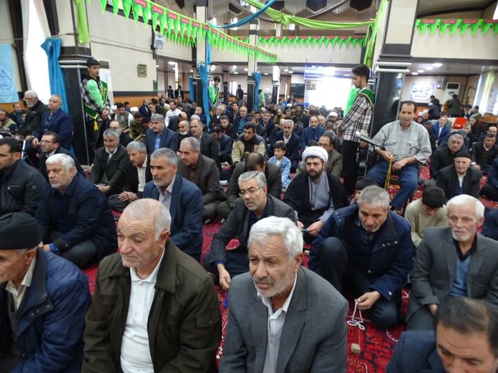 تصاویر/ آیین عبادی سیاسی نماز جمعه چهاربرج