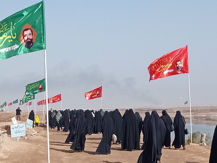 تصاویر/ بازدید طلاب حوزه علمیه خواهران استان از مناطق عملیاتی طلاییه و هویزه