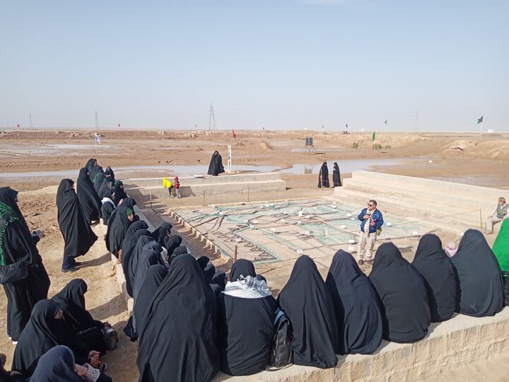 تصاویر/ بازدید طلاب حوزه علمیه خواهران استان از مناطق عملیاتی طلاییه و هویزه