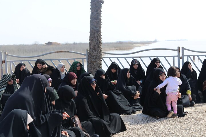 بازدید طلاب حوزه علمیه خواهران استان بوشهر از منطقه عملیاتی والفجر۸ به روایت تصاویر