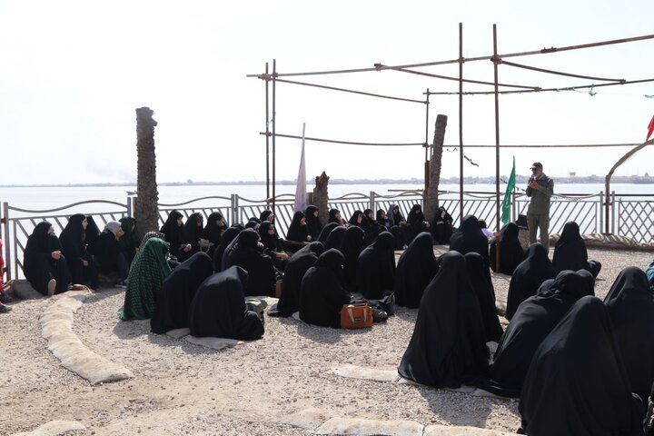 بازدید طلاب حوزه علمیه خواهران استان بوشهر از منطقه عملیاتی والفجر۸ به روایت تصاویر