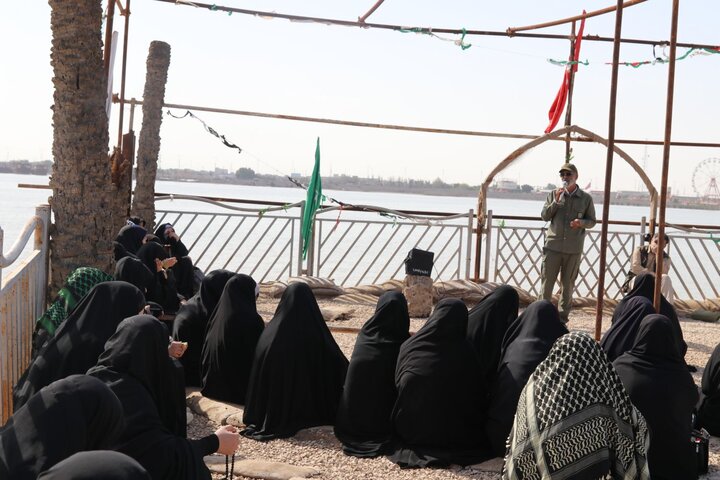 بازدید طلاب حوزه علمیه خواهران استان بوشهر از منطقه عملیاتی والفجر۸ به روایت تصاویر