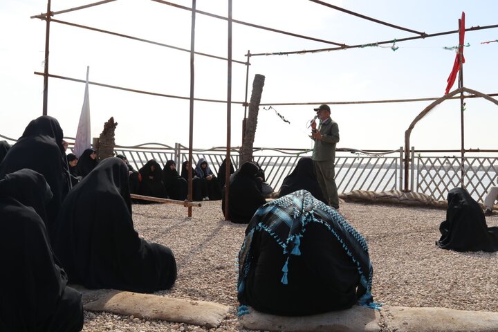 بازدید طلاب حوزه علمیه خواهران استان بوشهر از منطقه عملیاتی والفجر۸ به روایت تصاویر