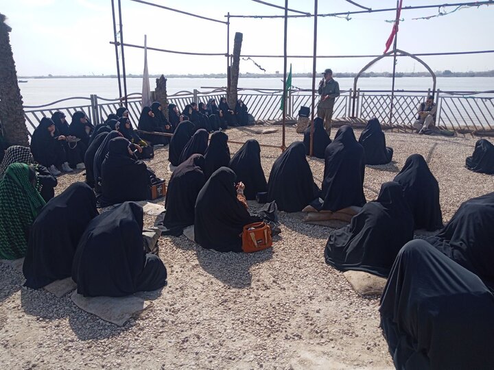 بازدید طلاب حوزه علمیه خواهران استان بوشهر از منطقه عملیاتی والفجر۸ به روایت تصاویر