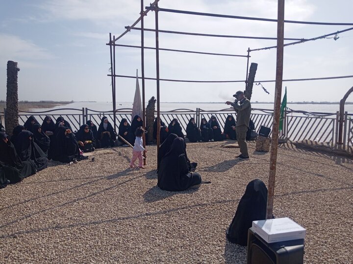 بازدید طلاب حوزه علمیه خواهران استان بوشهر از منطقه عملیاتی والفجر۸ به روایت تصاویر