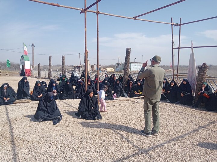 بازدید طلاب حوزه علمیه خواهران استان بوشهر از منطقه عملیاتی والفجر۸ به روایت تصاویر