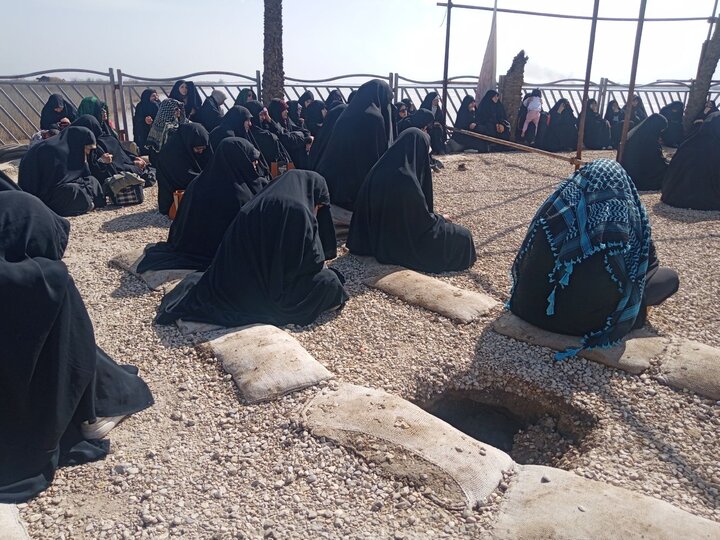 بازدید طلاب حوزه علمیه خواهران استان بوشهر از منطقه عملیاتی والفجر۸ به روایت تصاویر