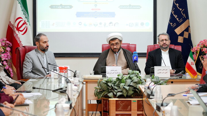 تصاویر/ نشست خبری همایش بین المللی گفتمان مقاومت اسلامی در عرصه علوم انسانی