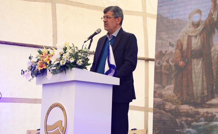 تصاویر/ بهره برداری از مخزن ذخیره آب ۱۵ هزار مترمکعبی غدیر یزد