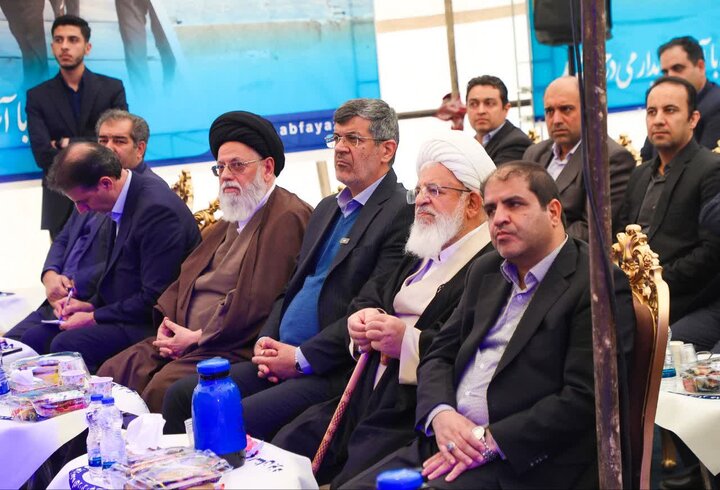 تصاویر/ بهره برداری از مخزن ذخیره آب ۱۵ هزار مترمکعبی غدیر یزد