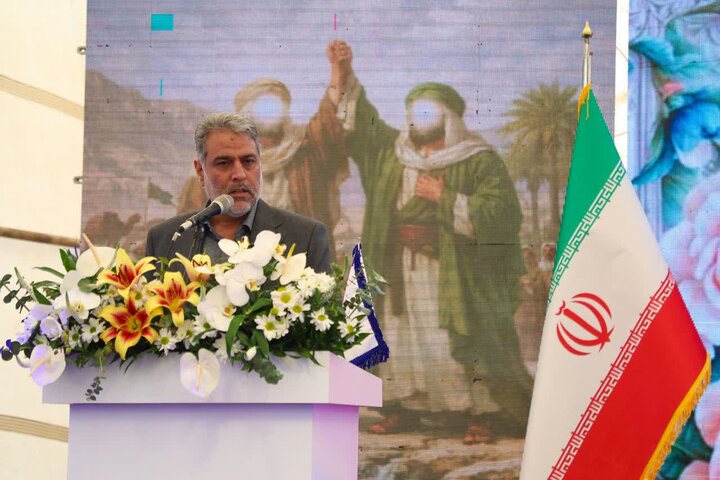 تصاویر/ بهره برداری از مخزن ذخیره آب ۱۵ هزار مترمکعبی غدیر یزد