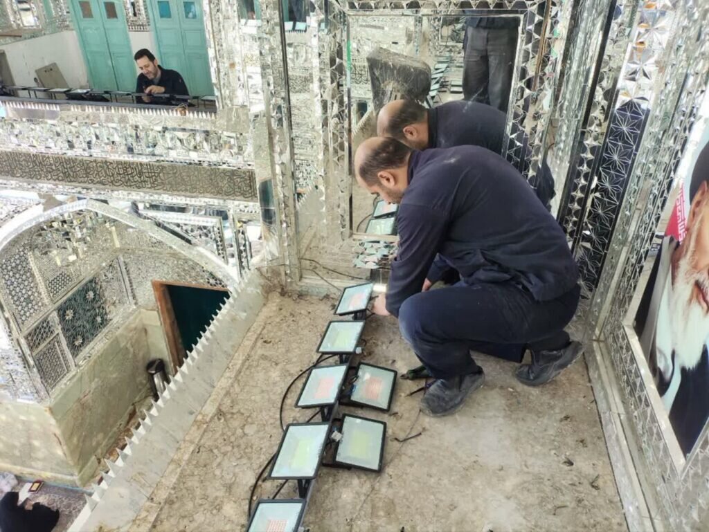 افزایش راندمان روشنایی و کاهش مصرف برق حرم بانوی کرامت با استفاده از هوش مصنوعی