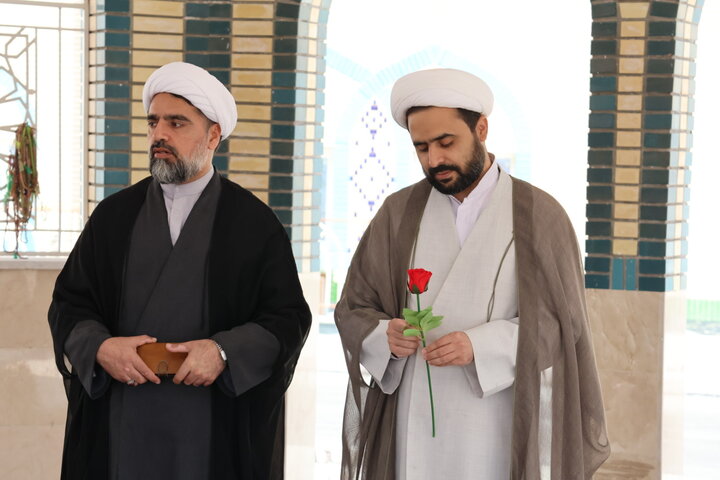 تجدید عهد کارکنان مرکز مدیریت حوزه علمیه خراسان جنوبی با آرمان‌های شهدا