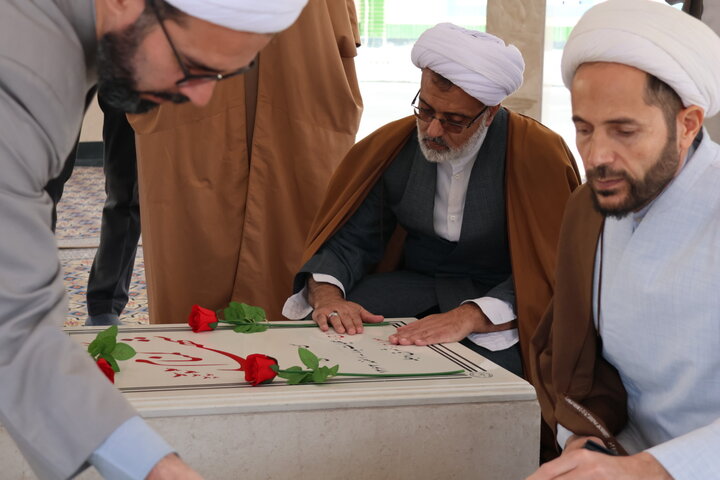 تجدید عهد کارکنان مرکز مدیریت حوزه علمیه خراسان جنوبی با آرمان‌های شهدا