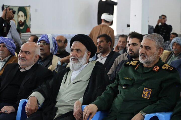 آیین افتتاح پروژه آبرسانی بخش رغیوه شهرستان هفتکل همزمان با دهه فجر باحضور حجت الاسلام والمسلمین موسوی‌فرد نماینده ولی فقیه در خوزستان