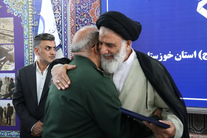 آیین افتتاح پروژه آبرسانی بخش رغیوه شهرستان هفتکل همزمان با دهه فجر باحضور حجت الاسلام والمسلمین موسوی‌فرد نماینده ولی فقیه در خوزستان