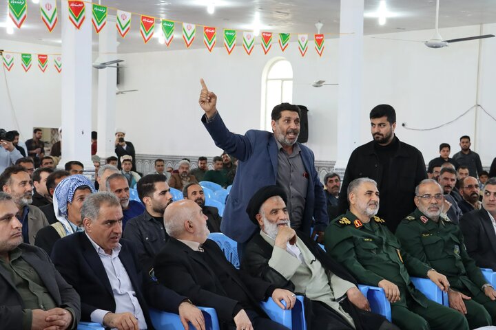 آیین افتتاح پروژه آبرسانی بخش رغیوه شهرستان هفتکل همزمان با دهه فجر باحضور حجت الاسلام والمسلمین موسوی‌فرد نماینده ولی فقیه در خوزستان