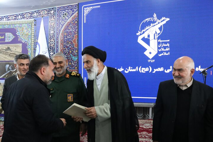 آیین افتتاح پروژه آبرسانی بخش رغیوه شهرستان هفتکل همزمان با دهه فجر باحضور حجت الاسلام والمسلمین موسوی‌فرد نماینده ولی فقیه در خوزستان