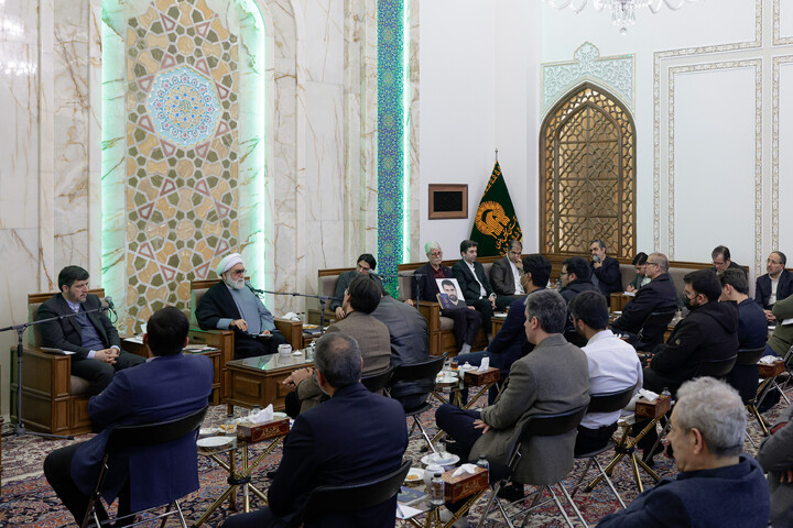 تصاویر/ دیدار اعضای بنیاد ملی نخبگان خراسان رضوی با تولیت آستان قدس رضوی