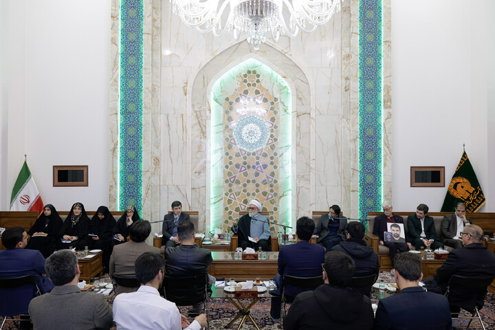 تصاویر/ دیدار اعضای بنیاد ملی نخبگان خراسان رضوی با تولیت آستان قدس رضوی