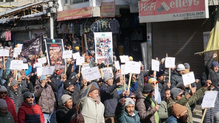 اسلام آباد میں امام بارگاہ پر خودکش دہشت گردانہ حملہ کے خلاف جمعیت العلماء اثنا عشریہ کرگل کا احتجاجی مظاہرہ