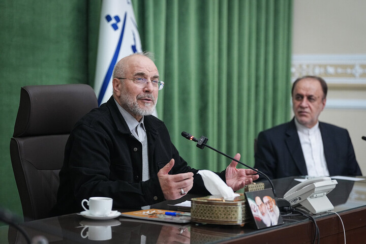 تصاویر/ دیدار اعضای شورای هماهنگی یوم الله دهه فجر با قالیباف