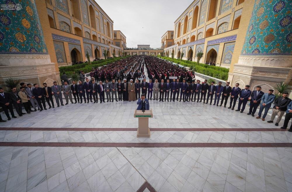 برعاية العتبة العلوية المقدسة.. 9 آلاف طالب وطالبة يحتفلون بتخرجهم في رحاب صحن السيدة فاطمة (عليها السلام)