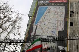 Banner in Tehran’s Palestine Square alarms Tel Aviv