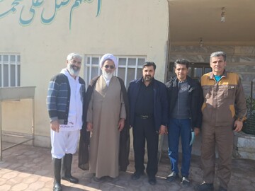 بازدید امام جمعه بخش برزک از کشتارگاه صنعتی دام کاشان+تصاویر