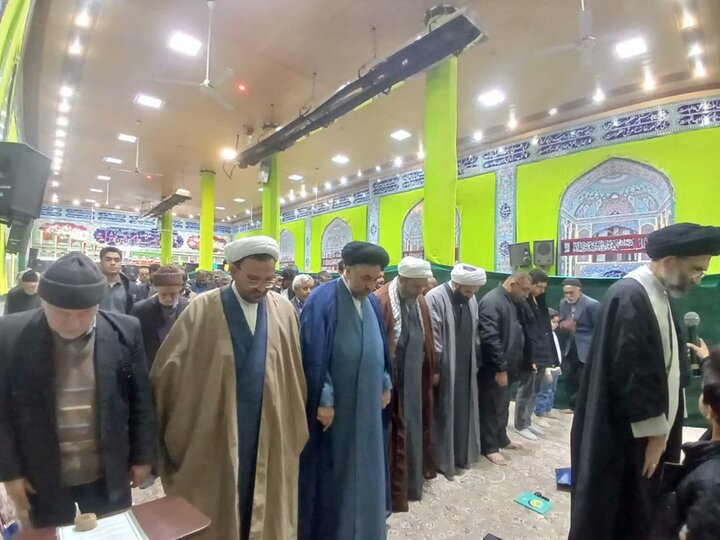 تصاویر/ حضور نماینده ولی‌فقیه درکاشان درنوش آباد در ایام الله دهه فجر؛