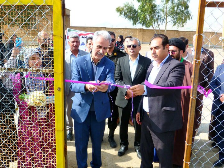 تصاویر/آیین افتتاح چمن مصنوعی مدرسه ملاصدرا در شهرستان ابدانان