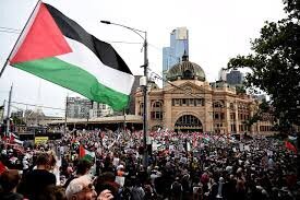 Palestina: Miles protestan contra la visita del presidente israelí Herzog a Australia