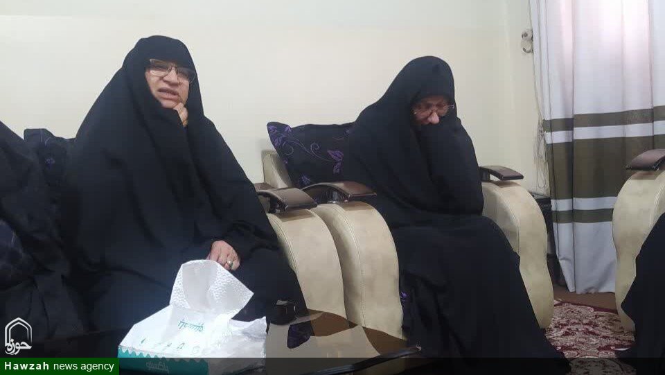 دیدار طلاب مدرسه علمیه امام هادی(ع) با خانواده شهید میلاد میداودی