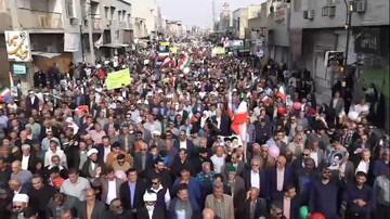 فیلم| راهپیمایی ۲۲ بهمن در شهر خورموج