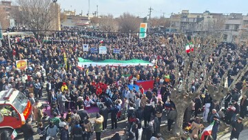 تصاویر/ مراسم راهپیمایی ۲۲ بهمن در نقده