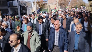 تصاویر/ مراسم راهپیمایی یوم‌الله ۲۲ بهمن در شهر کوهبنان