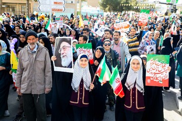 تصاویر| حماسه راهپیمایی ۲۲ بهمن در بیرجند-۱