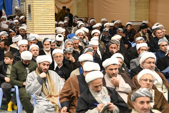 تصاویر/ گردهمایی علمای شیعه و اهل سنت ارومیه