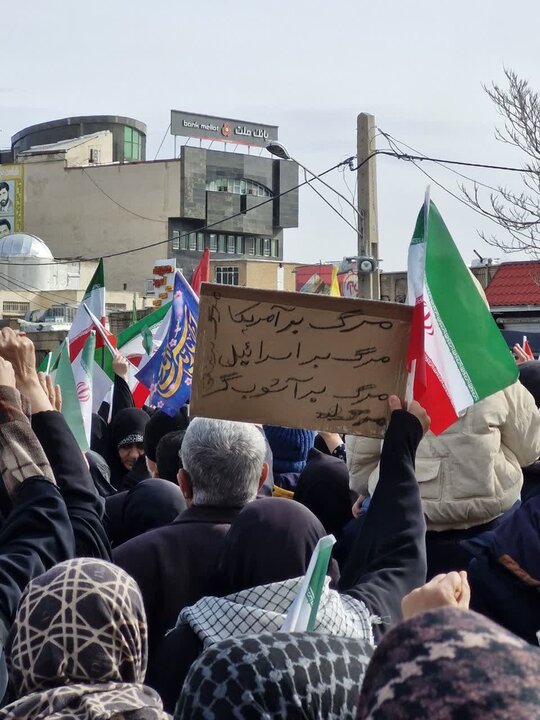 تصاویر/دست‌نوشته های مردمی در راهپیمایی ۲۲ بهمن در اراک